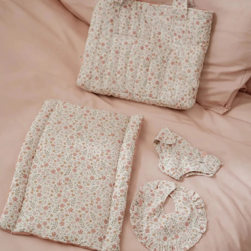Baby Doll Nursery Bag Soft Flowers – for children, available at Learning Bugs UK