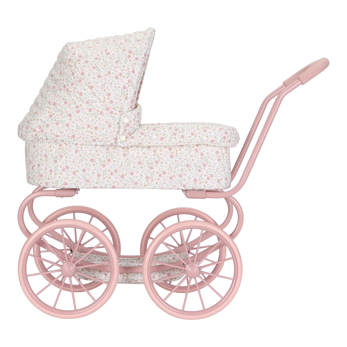 Metal Doll Pram White – for children, available at Learning Bugs UK