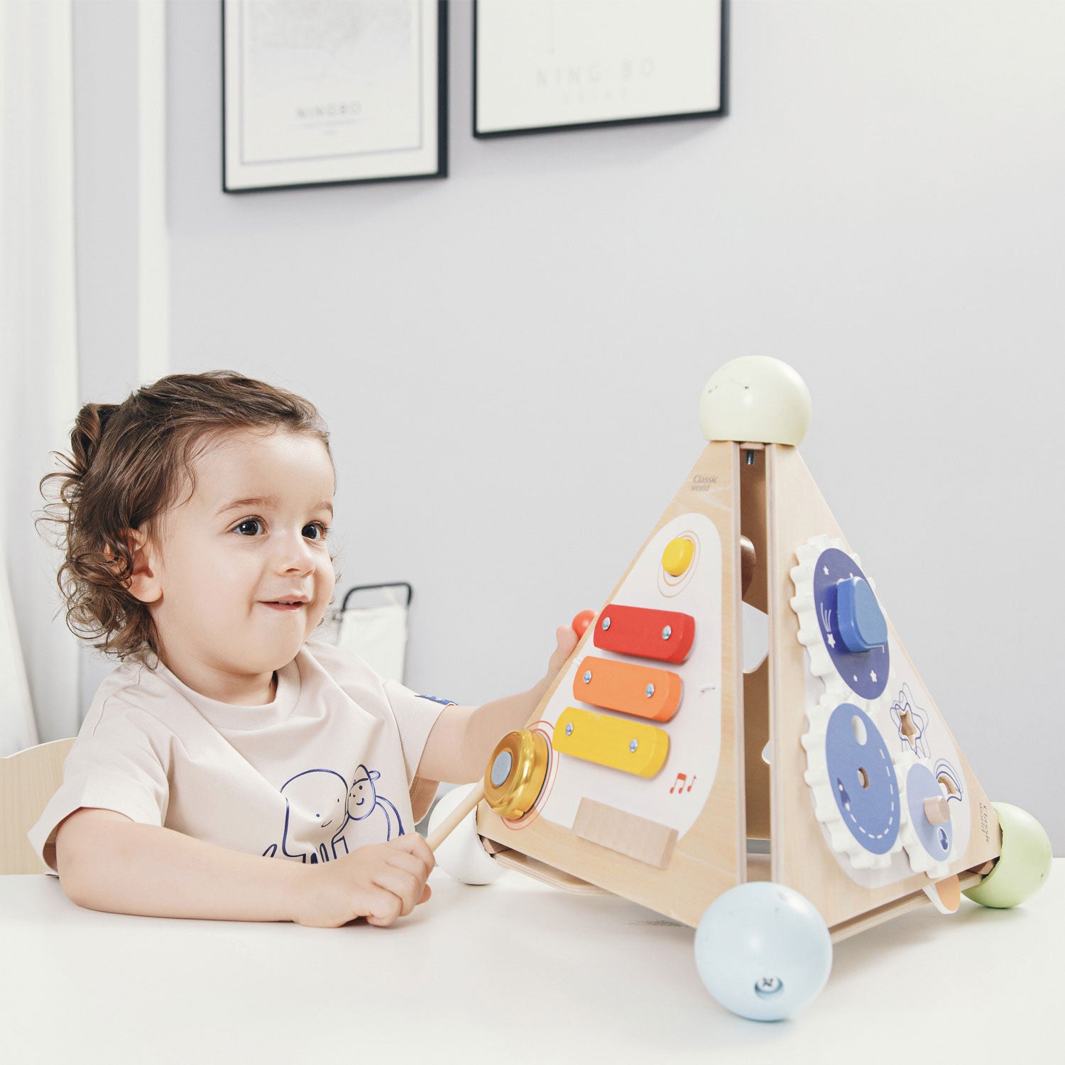 Classic World Pyramid Activity Box by Classic World Toys - Learning Bugs UK