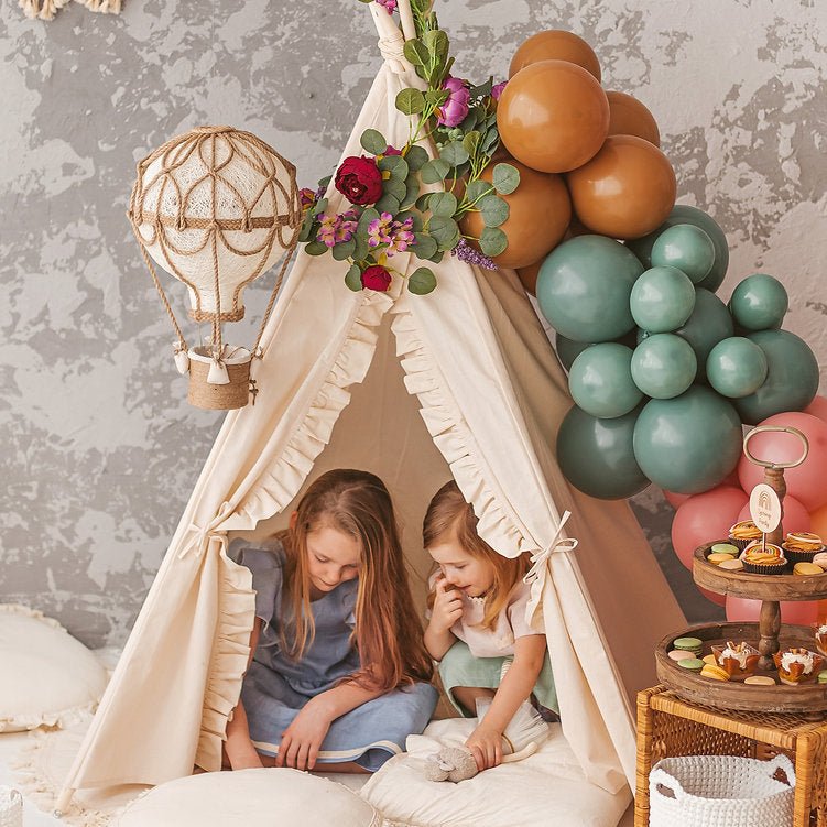 MINICAMP Teepee Tent for Kids with Ruffled Trim – Teepees for children, available at Learning Bugs UK
