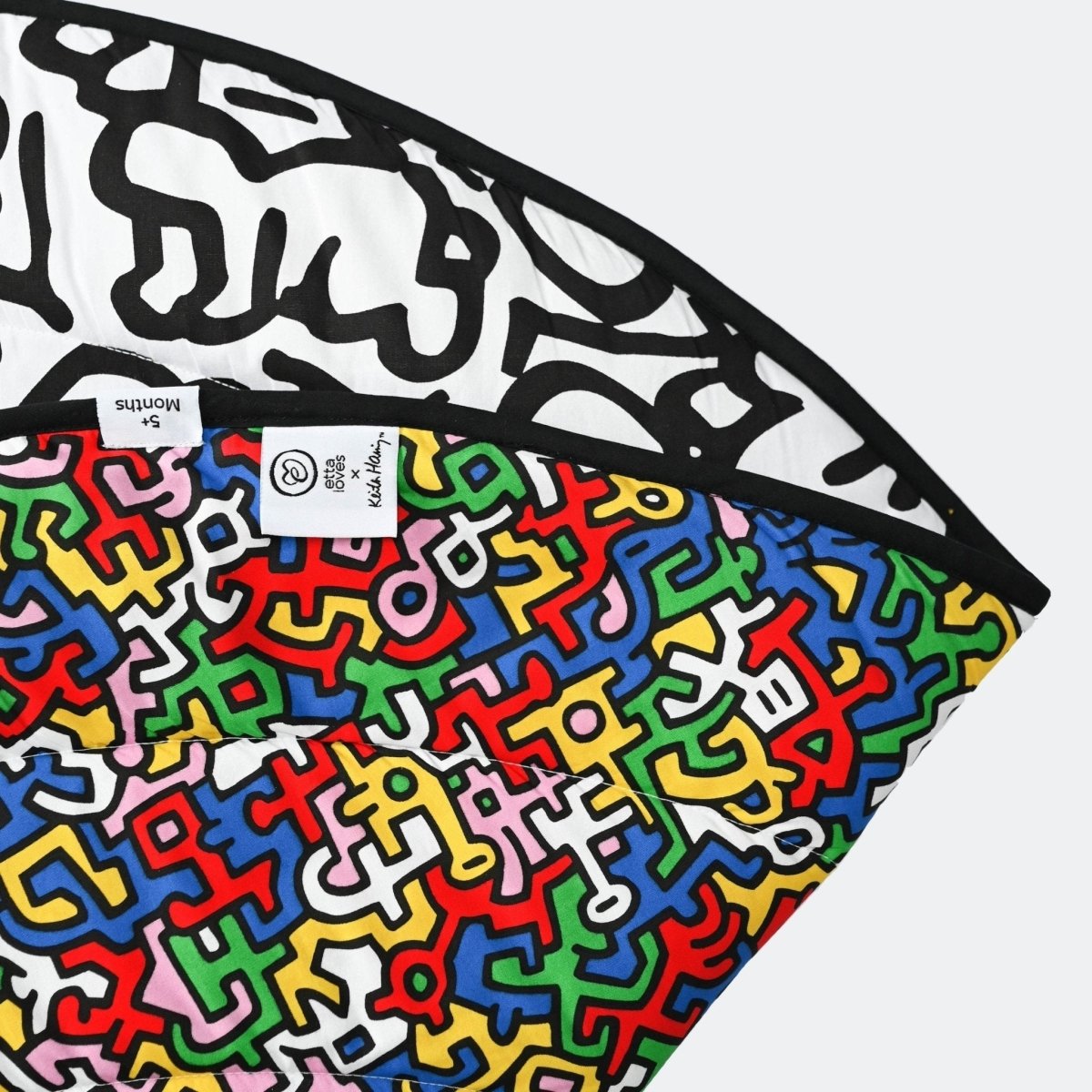 ETTA LOVES x KEITH HARING Playmat - reversible – Playmat for children, available at Learning Bugs UK