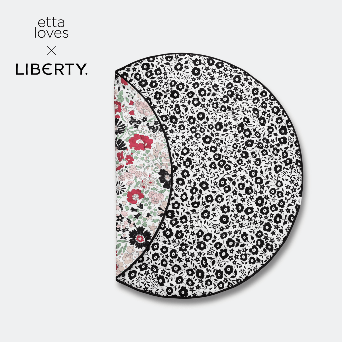 ETTA LOVES x LIBERTY – Reversible Sensory Playmat – Playmat for children, available at Learning Bugs UK
