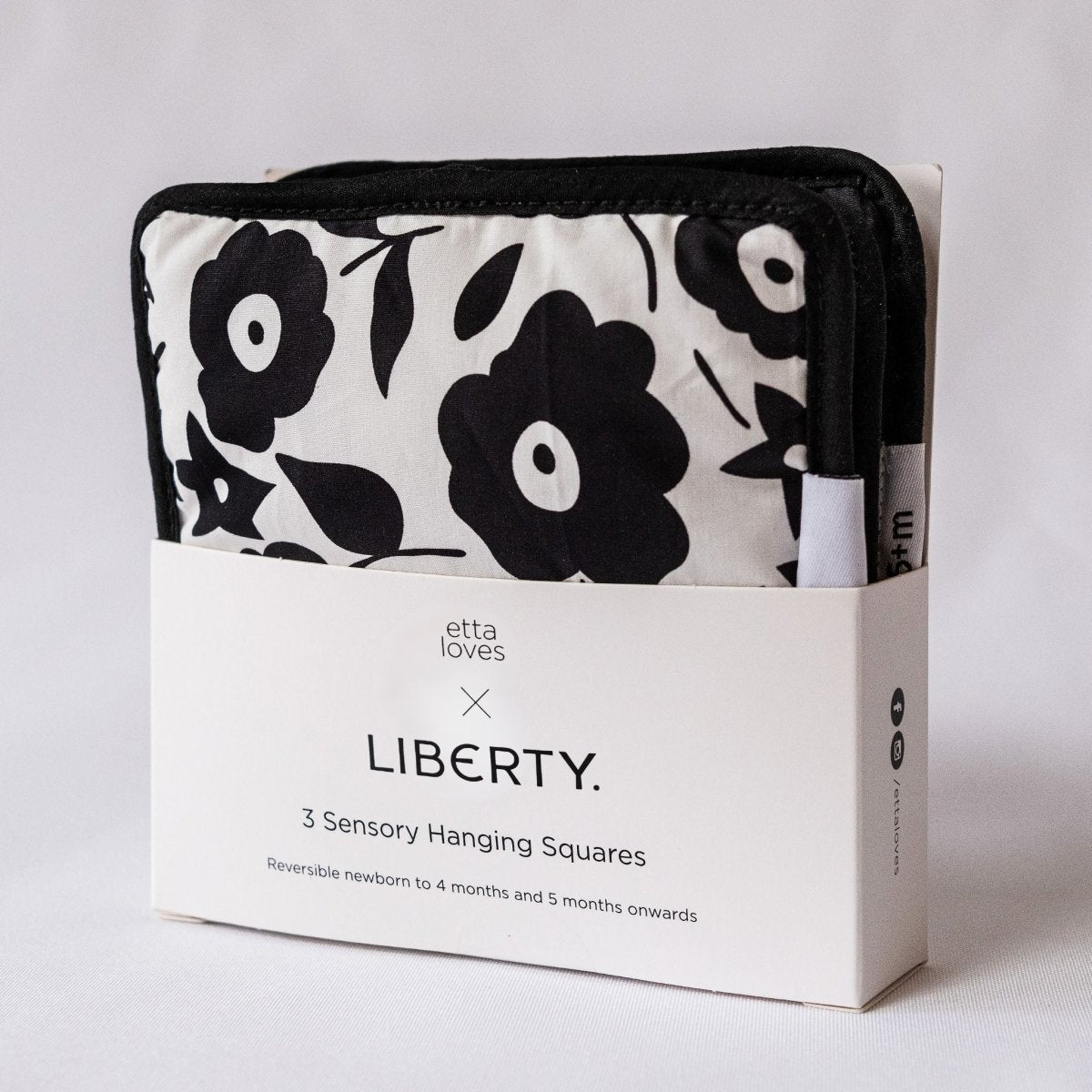 ETTA LOVES x LIBERTY – Sensory Hanging Squares – Hanging Squares for children, available at Learning Bugs UK