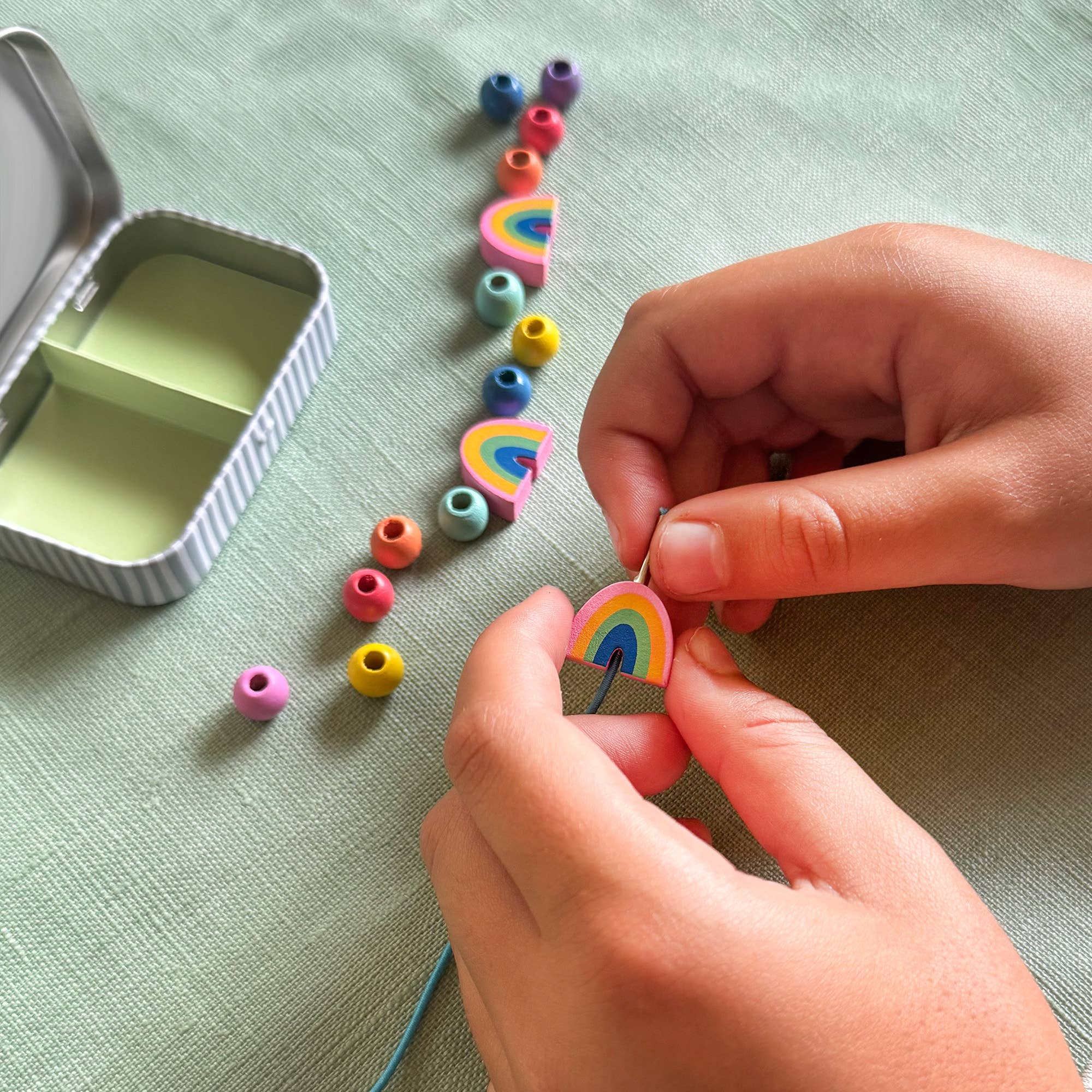 Buy Rainbow Bracelet Gift Kit | Art and Craft Box for kids by Learning Bugs UK
