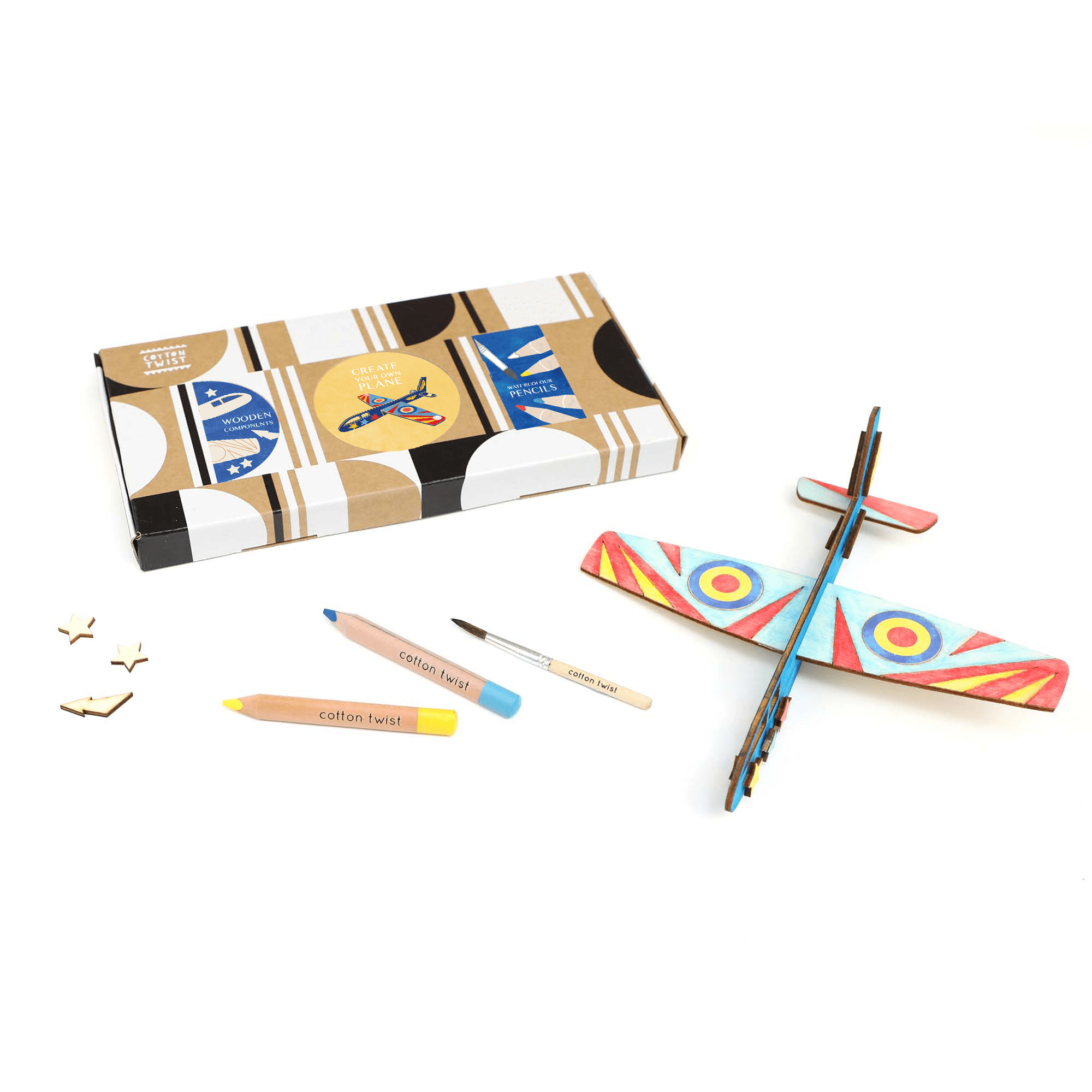 Buy Plane Craft Kit Activity Box | Art and Craft Box for kids by Learning Bugs UK
