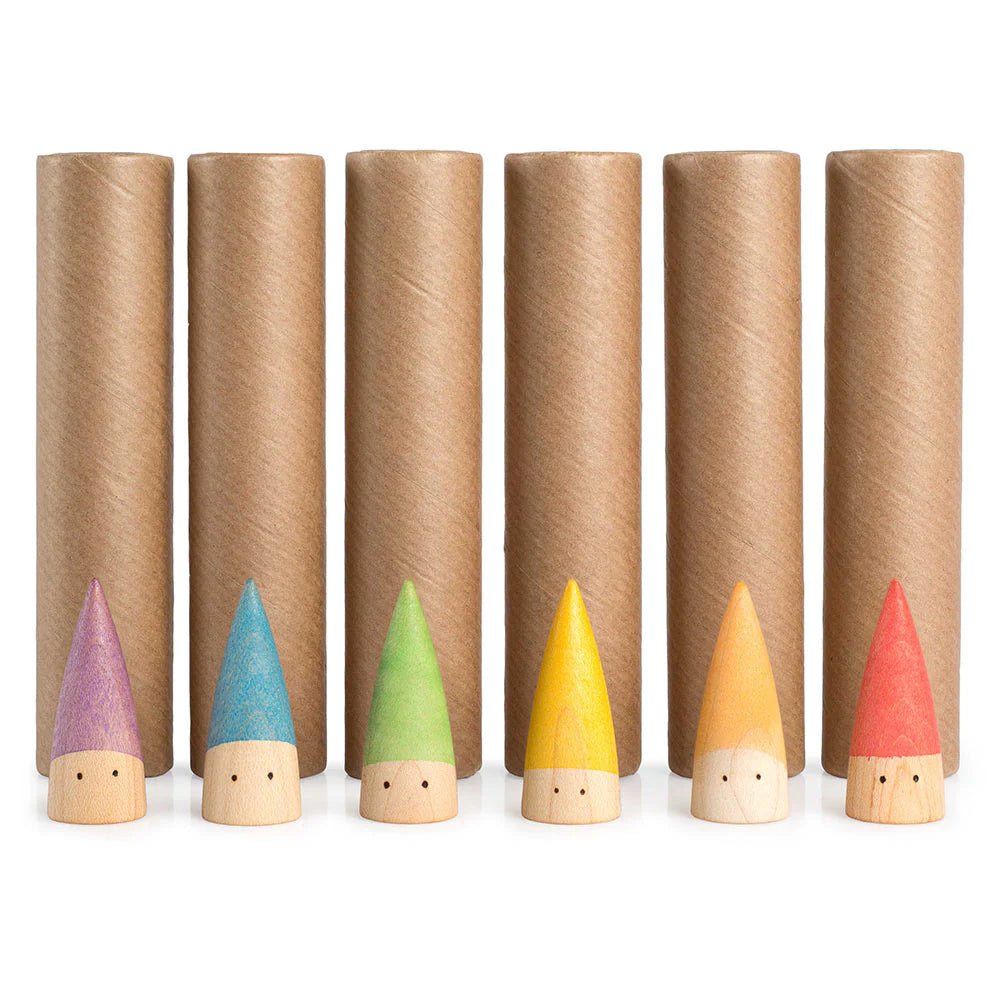 Grapat Sticks - Set of 6 Wooden Figures by Grapat - Learning Bugs UK