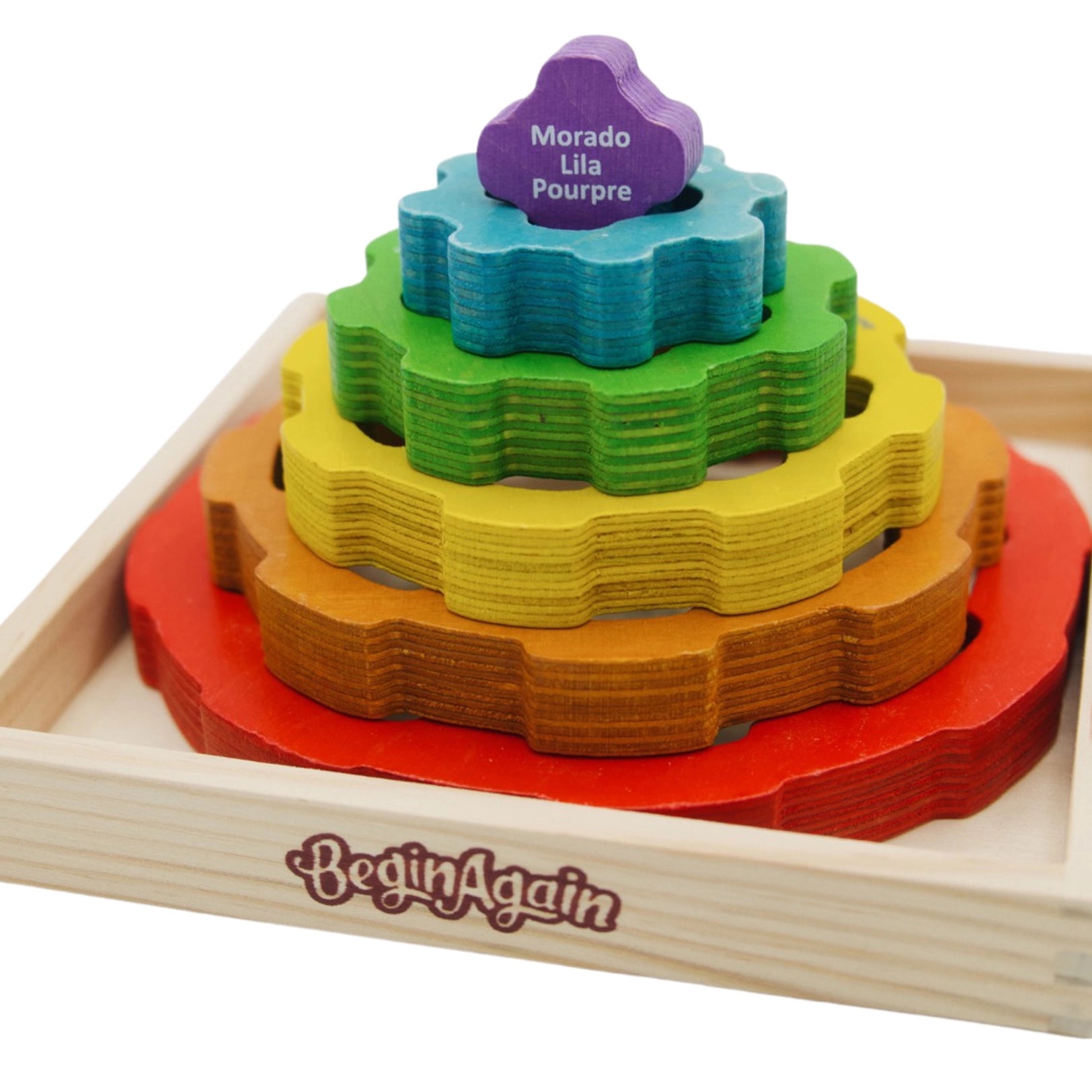 Buy Begin Again Multilingual Gear Stacker | for kids by Learning Bugs UK
