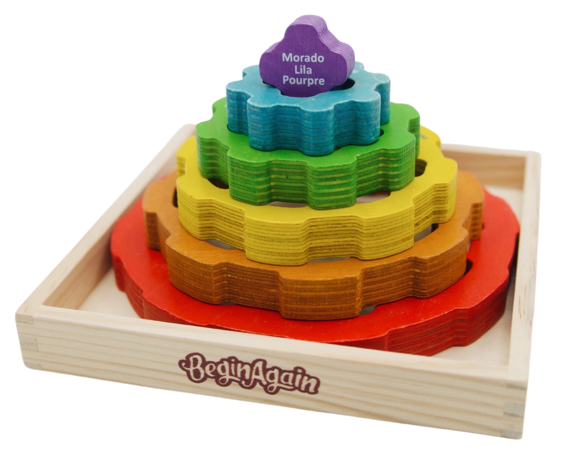 Buy Begin Again Multilingual Gear Stacker | for kids by Learning Bugs UK