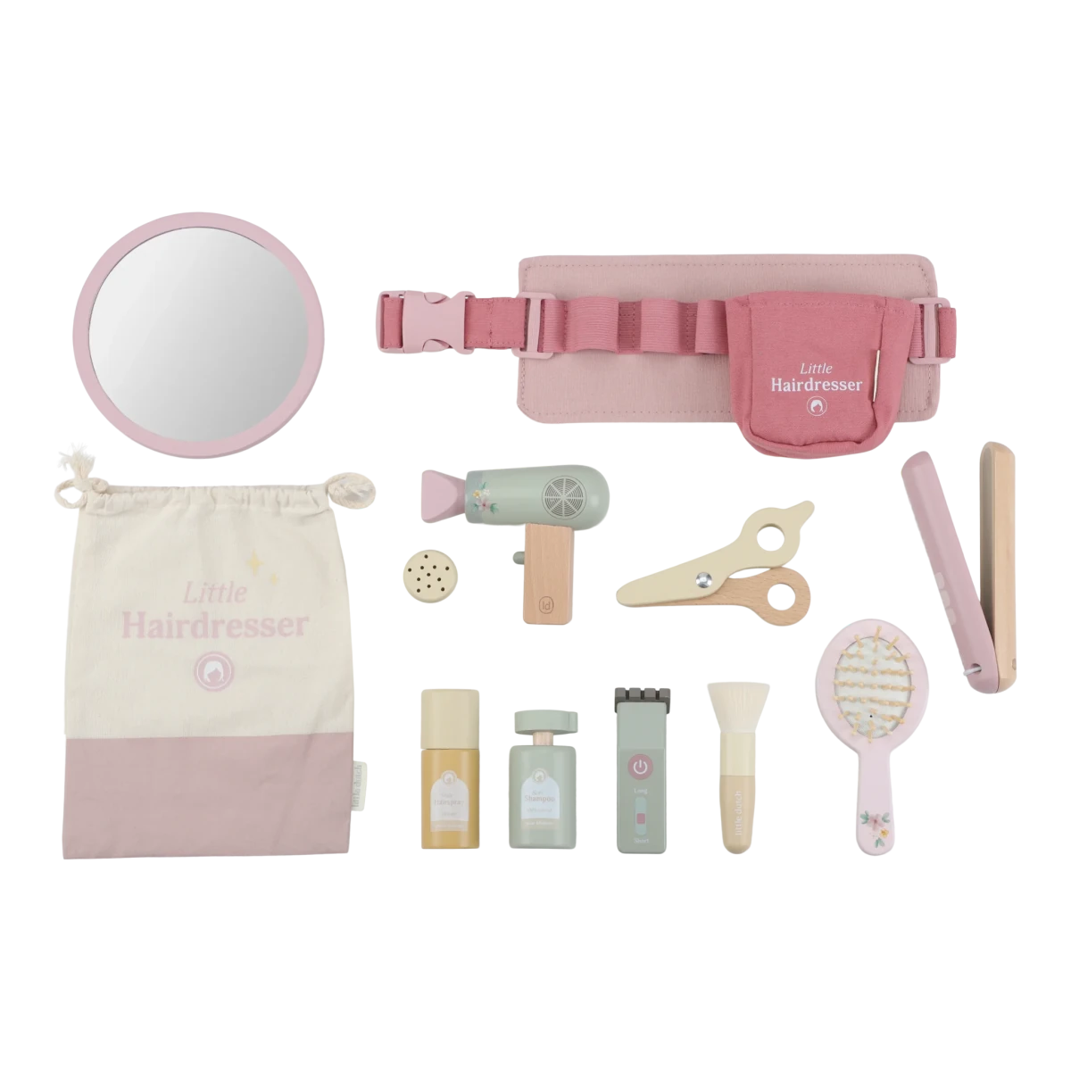 Wooden Hairdresser Set FSC – for children, available at Learning Bugs UK