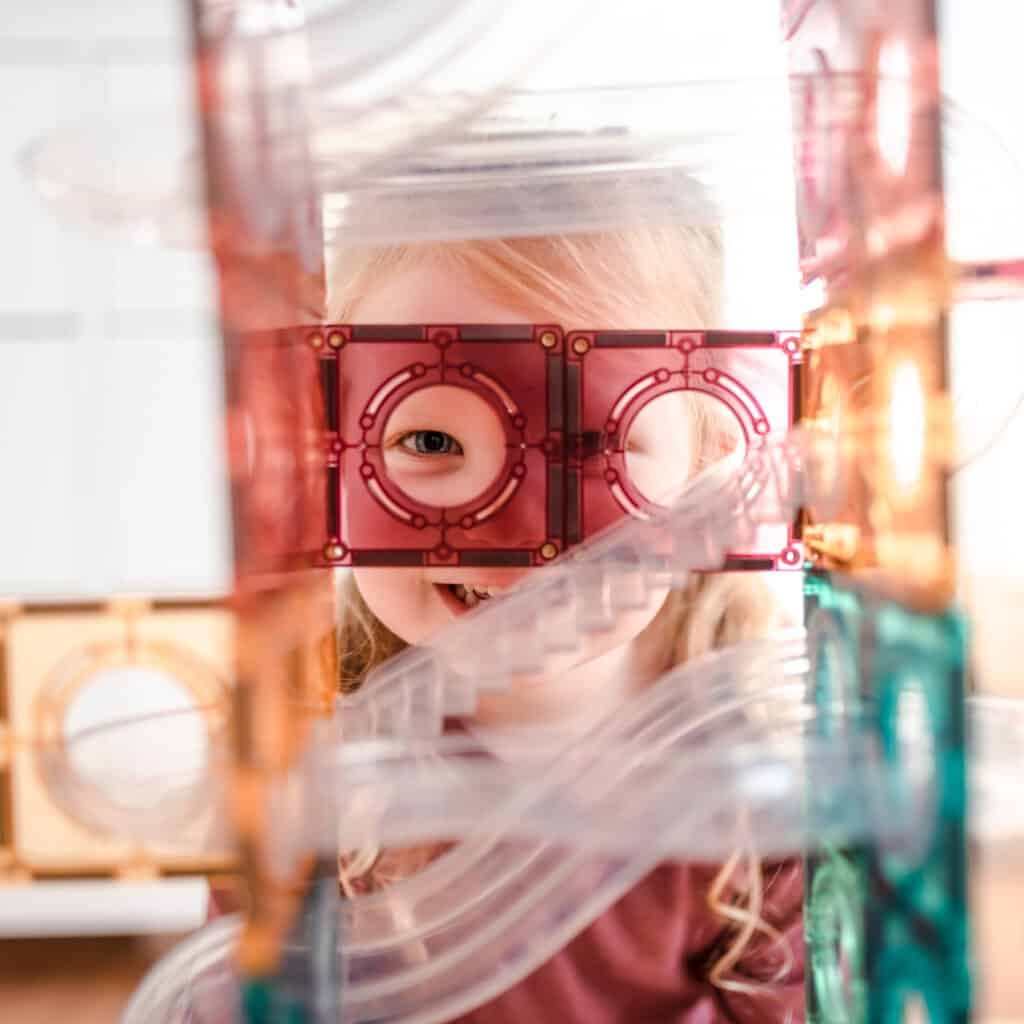 Connetix Tiles - 106 Piece Pastel Ball Run Pack by Connetix - Learning Bugs UK