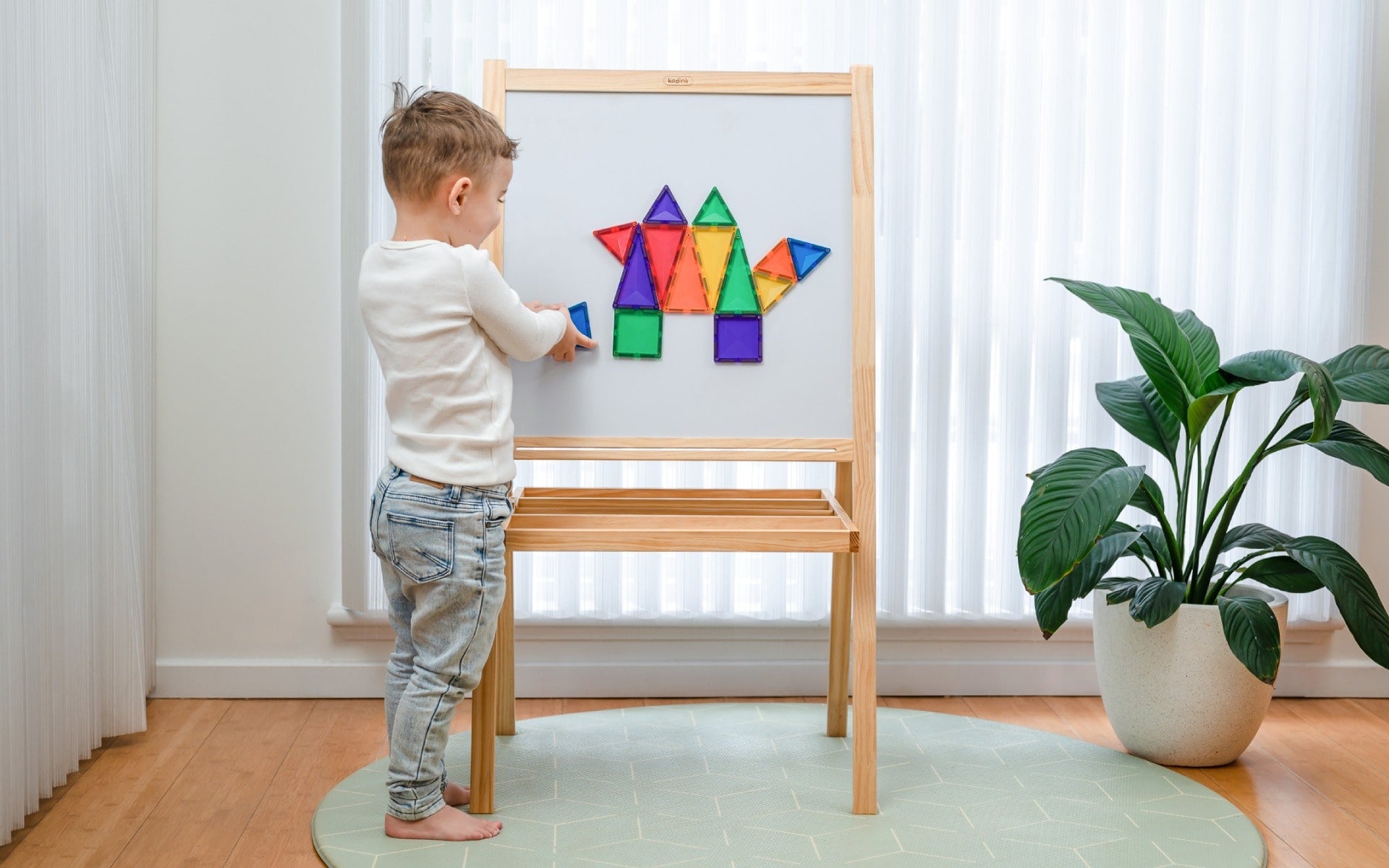 Connetix Tiles - 24 Piece Rainbow Mini Pack by Connetix - Learning Bugs UK