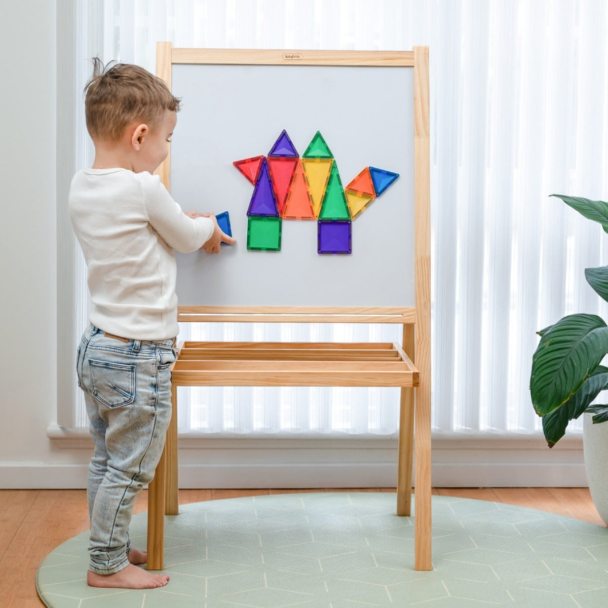 Connetix Magnetic Tiles Rainbow Bundle – for children, available at Learning Bugs UK