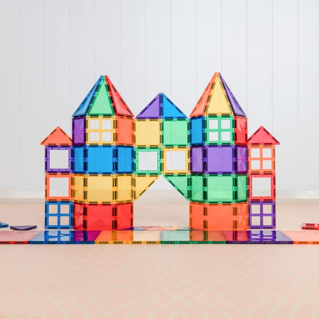 Connetix Tiles - 60 Piece Rainbow Starter Pack by Connetix - Learning Bugs UK