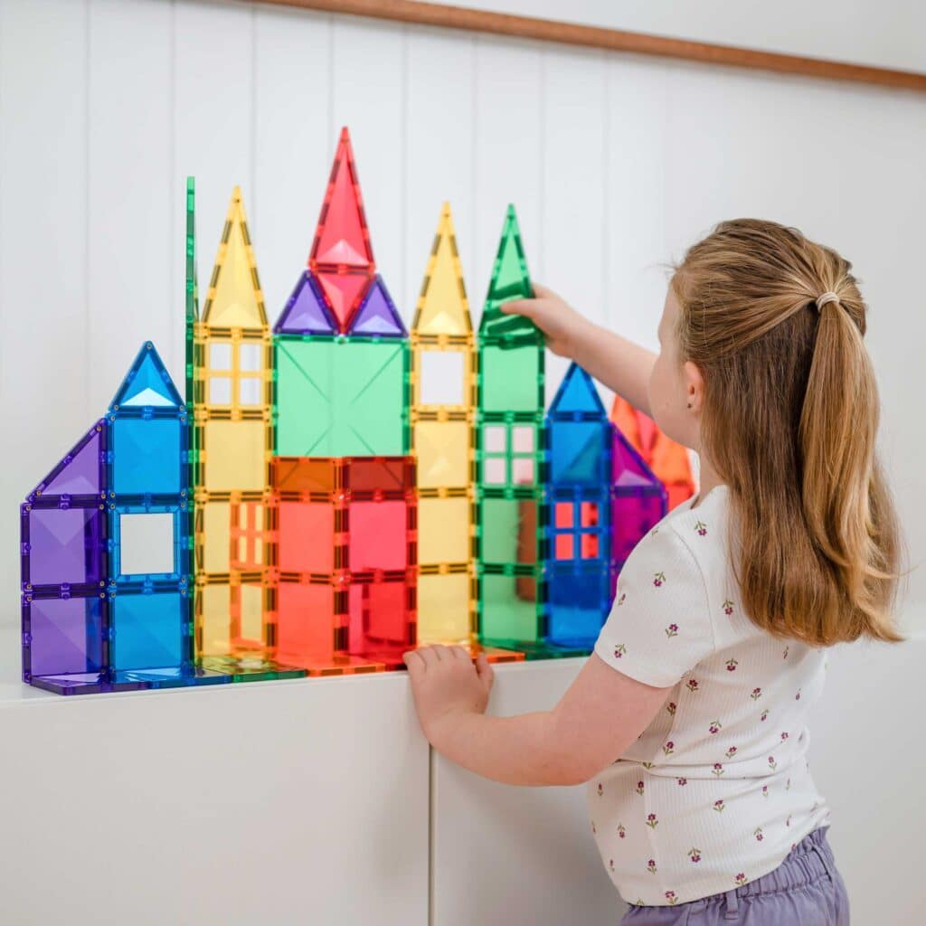 Connetix Tiles - 102 Piece Rainbow Creative Pack by Connetix - Learning Bugs UK