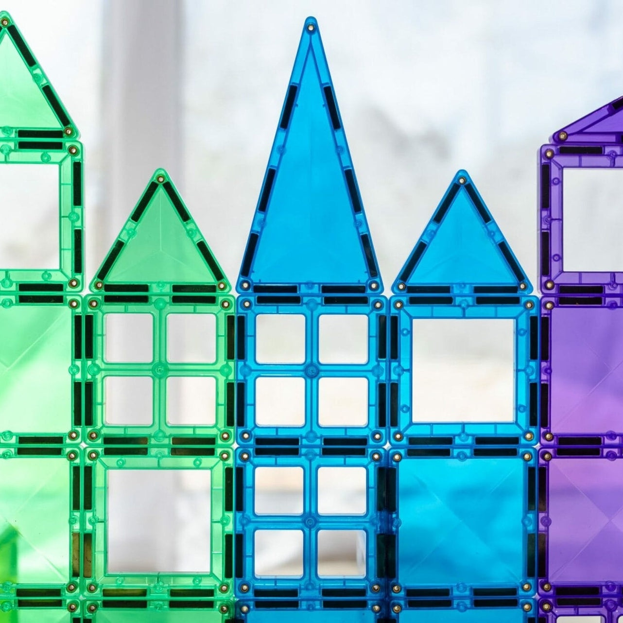 Connetix Tiles 212 Mega Pack with the new Triangle Design by Connetix - Learning Bugs UK