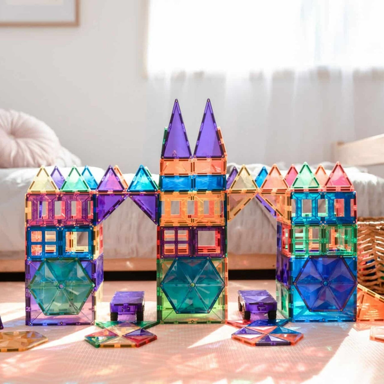 Connetix Tiles 212 Mega Pack with the new Triangle Design by Connetix - Learning Bugs UK