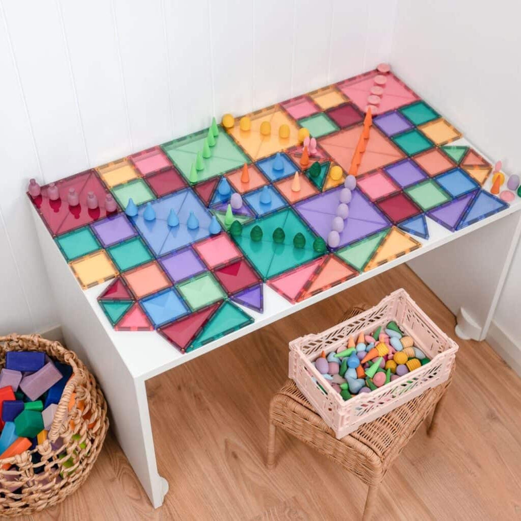 Connetix Tiles - 64 Piece Pastel Starter Pack by Connetix - Learning Bugs UK