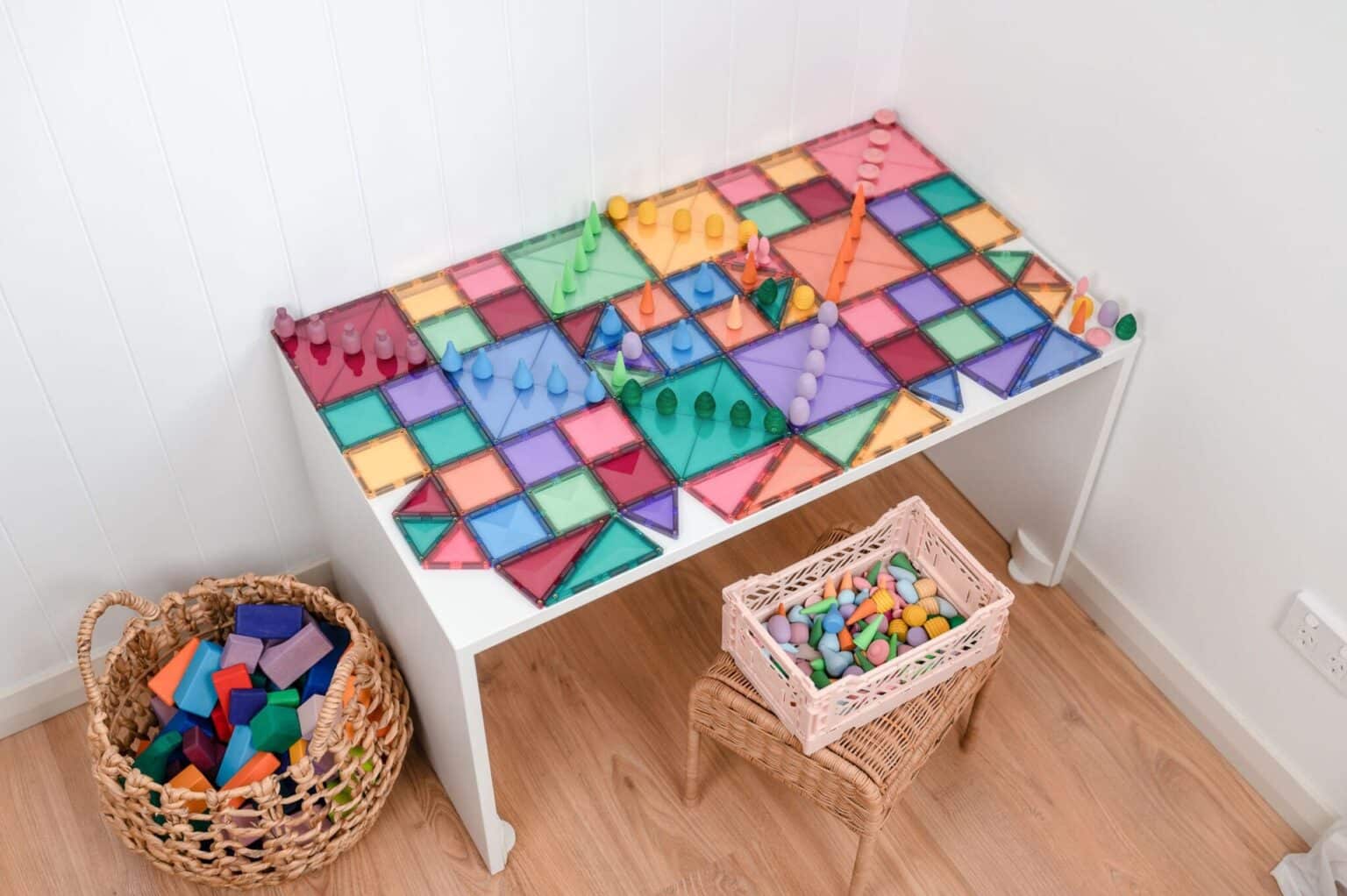 Connetix Tiles - 64 Piece Pastel Starter Pack by Connetix - Learning Bugs UK