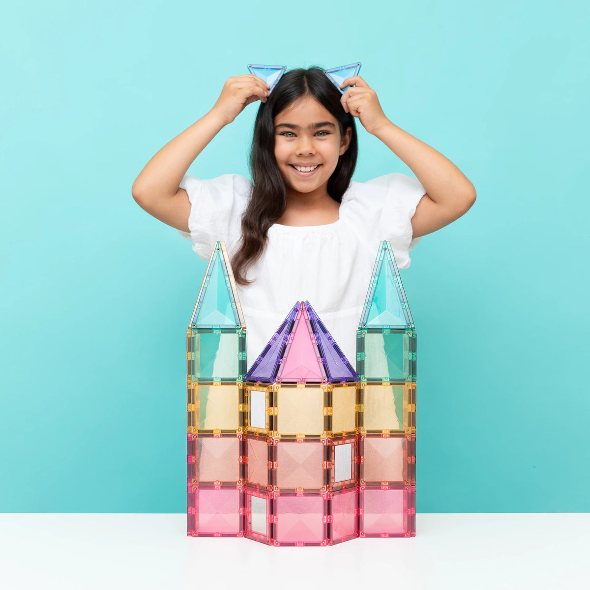 Buy Connetix Magnetic Tiles 104pc Pastel Creative Pack | for kids by Learning Bugs UK