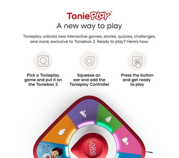 PAW Patrol Toniebox 2 Play Set | Chase Tonie + Tonieplay Game | Choose Your Colour – Audio Player Bundle for children, available at Learning Bugs UK