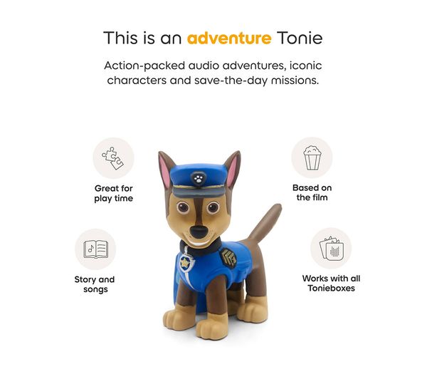 PAW Patrol Toniebox 2 Play Set | Chase Tonie + Tonieplay Game | Choose Your Colour – Audio Player Bundle for children, available at Learning Bugs UK