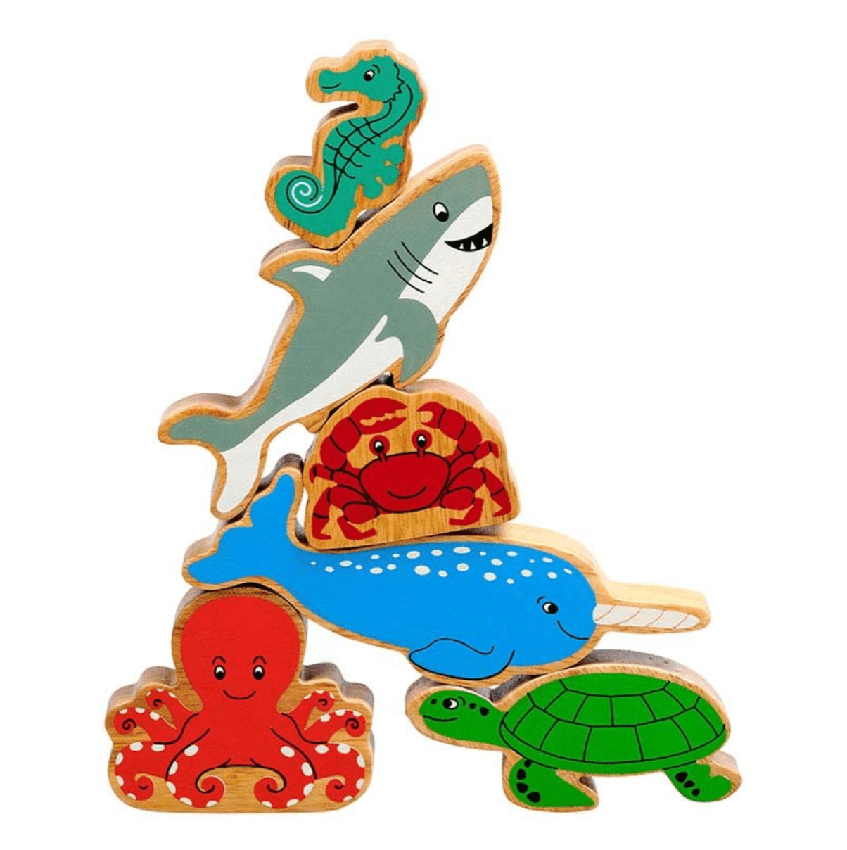 Buy Lanka Kade - Wooden Animal Figures – Bag of 6 | for kids by Learning Bugs UK