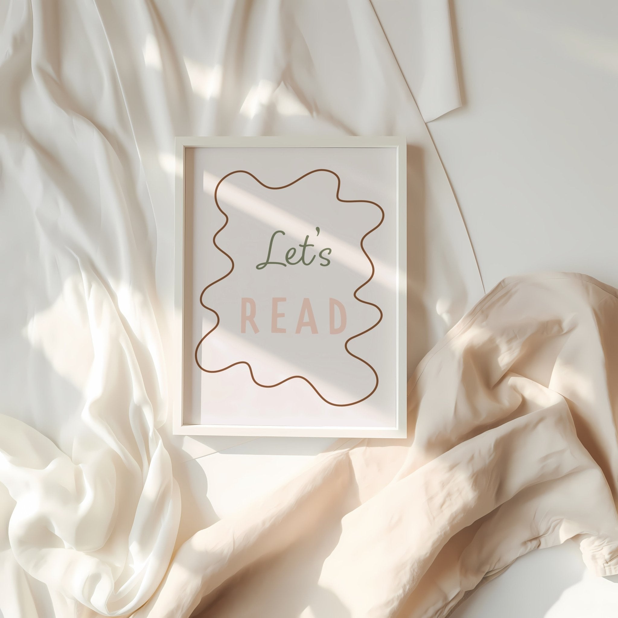 Buy Let's Read - Wavy Edition - Fine Art Print | for kids by Learning Bugs UK