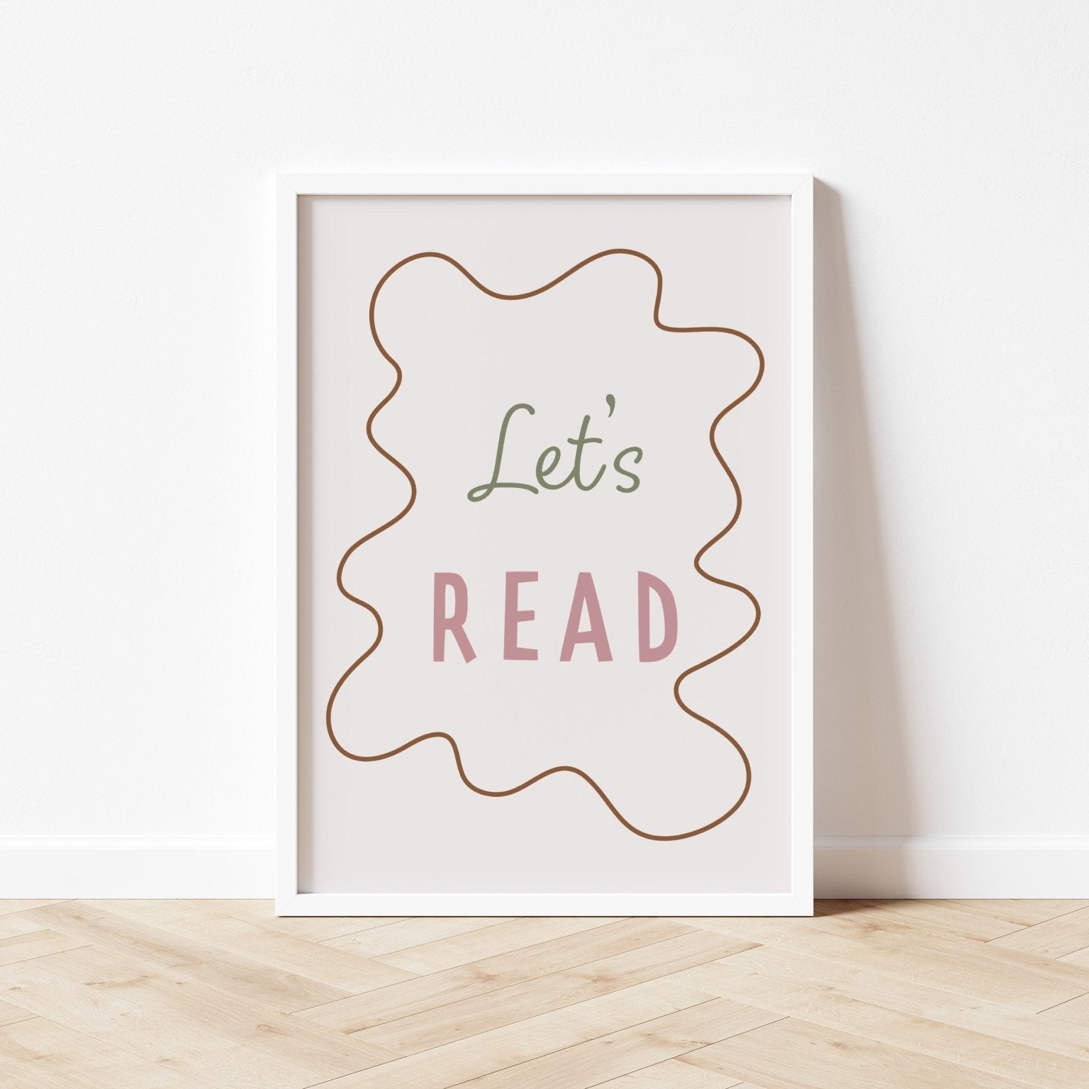 Buy Let's Read - Wavy Edition - Fine Art Print | for kids by Learning Bugs UK