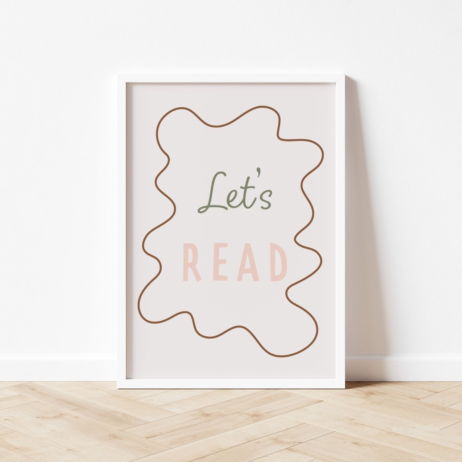 Buy Let's Read - Wavy Edition - Fine Art Print | for kids by Learning Bugs UK