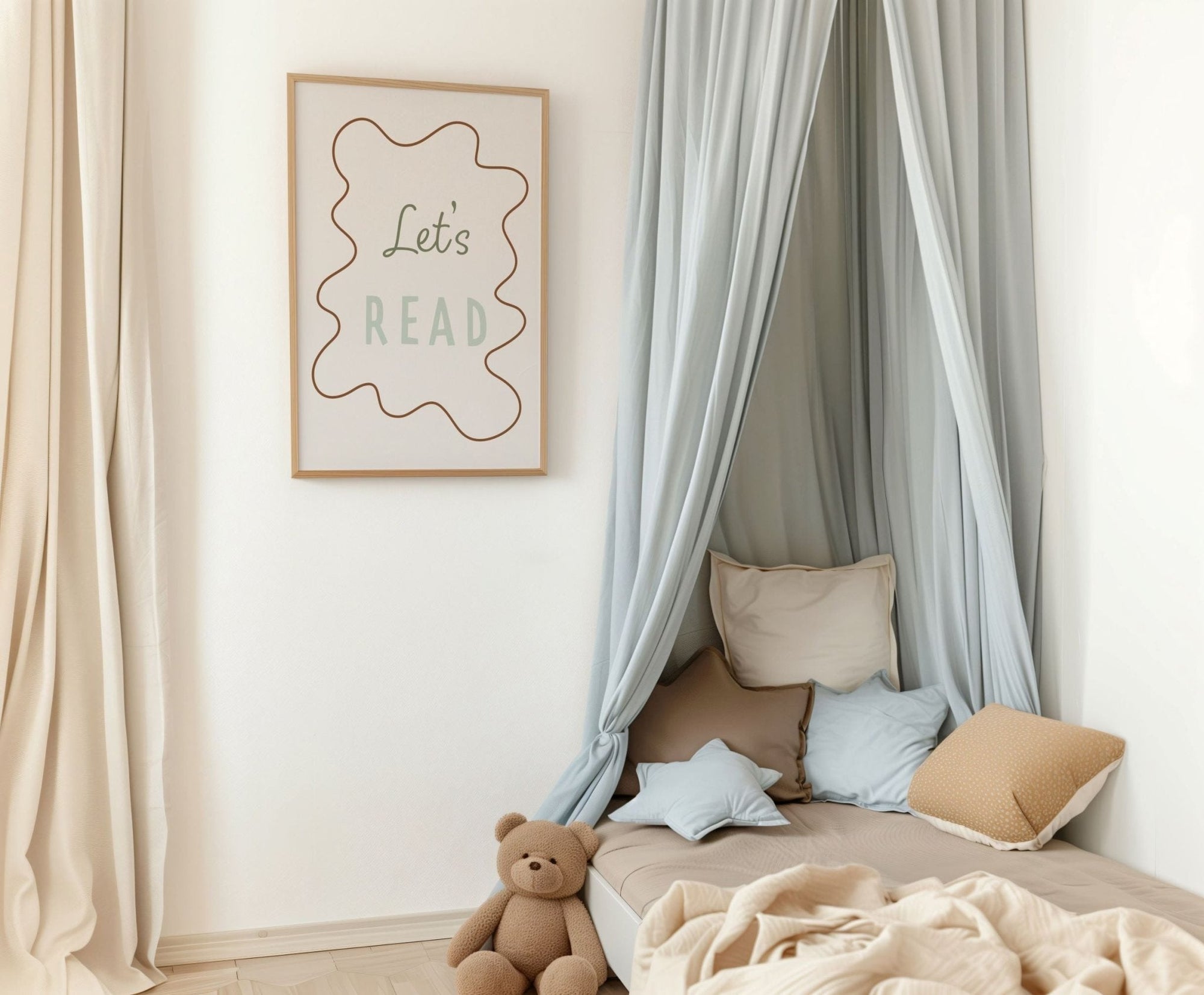 Let's Read - Wavy Edition - Fine Art Print