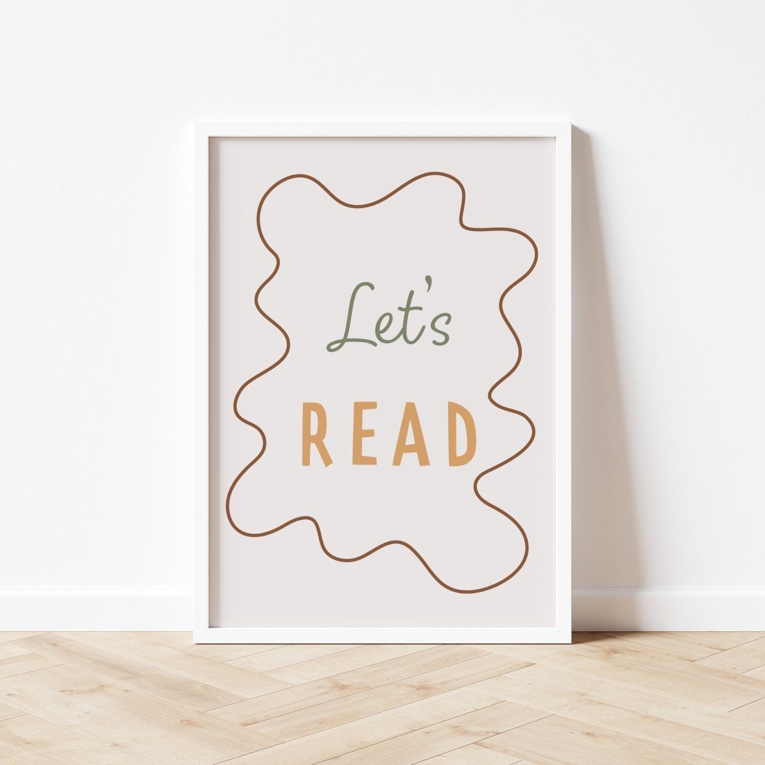 Buy Let's Read - Wavy Edition - Fine Art Print | for kids by Learning Bugs UK