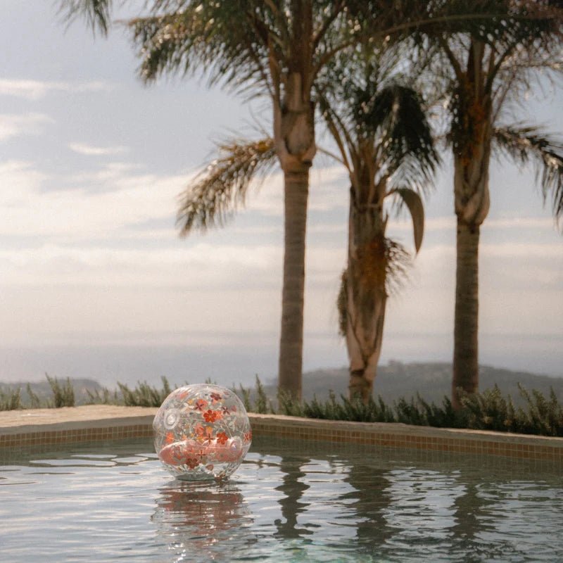 Buy Little Dutch 3D Beach Ball - Pink Flowers | for kids by Learning Bugs UK