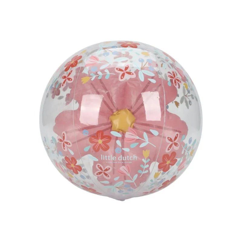 Buy Little Dutch 3D Beach Ball - Pink Flowers | for kids by Learning Bugs UK