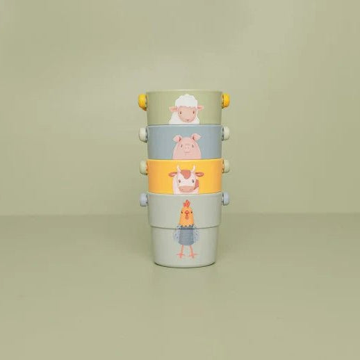 Buy Little Dutch Bath Cups - Little Farm | for kids by Learning Bugs UK