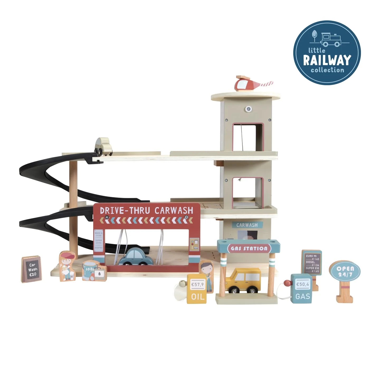 Buy Little Dutch Railway Extension - Garage | for kids by Learning Bugs UK