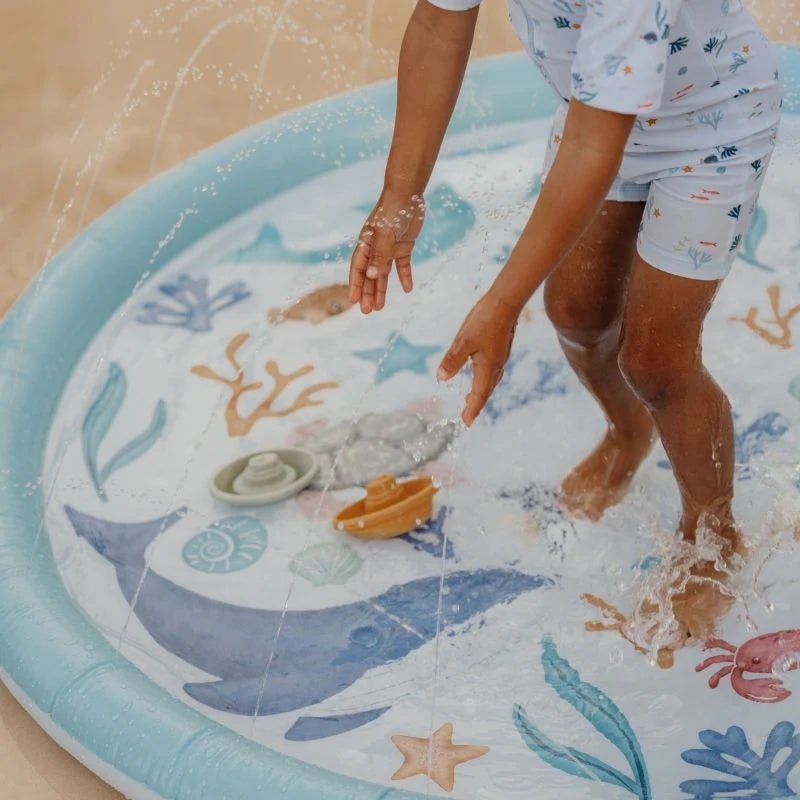 Buy Little Dutch Sprinkler Mat – Ocean Dreams Blue (150 cm) | for kids by Learning Bugs UK