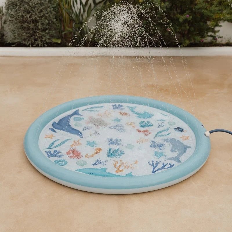Buy Little Dutch Sprinkler Mat – Ocean Dreams Blue (150 cm) | for kids by Learning Bugs UK