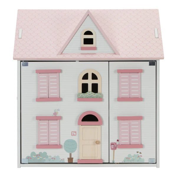 Buy Little Dutch Wooden Dollhouse - 25‑Piece Playhouse with Furniture | for kids by Learning Bugs UK