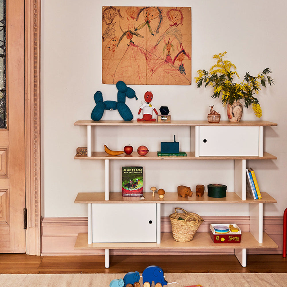 Oeuf Mini Library - White & Birch, view 5