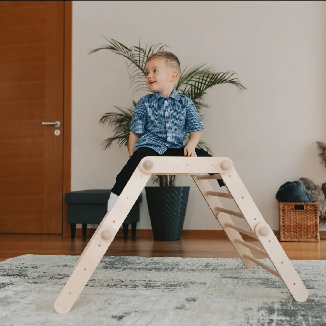 FIPITRI Pikler Triangle, 5 Segment Modifiable Climbing Frame – Climbing Frame for children, available at Learning Bugs UK