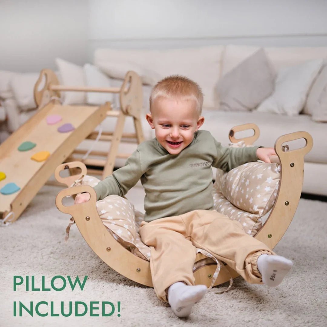 Goodevas 4 in 1 Montessori Climbing Frame with Cushion – Climbing Frame for children, available at Learning Bugs UK