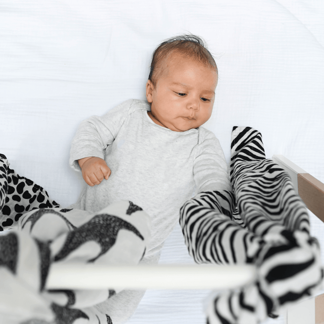 Animal Print Muslin 3-Pack – Muslin squares for children, available at Learning Bugs UK