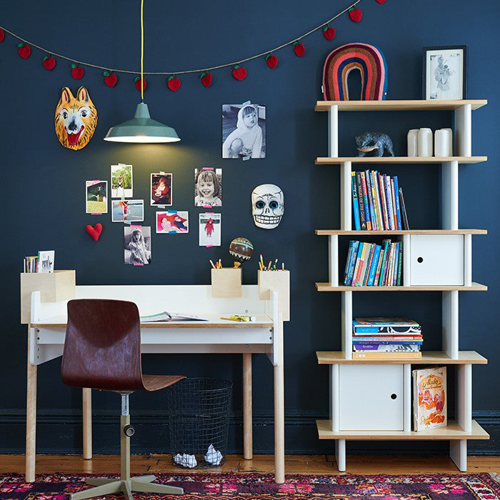 Oeuf Vertical Mini Library - White & Birch, view 4