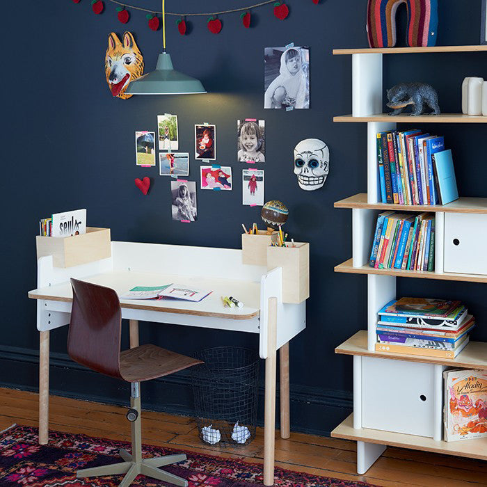 Oeuf Vertical Mini Library - White & Birch, view 5