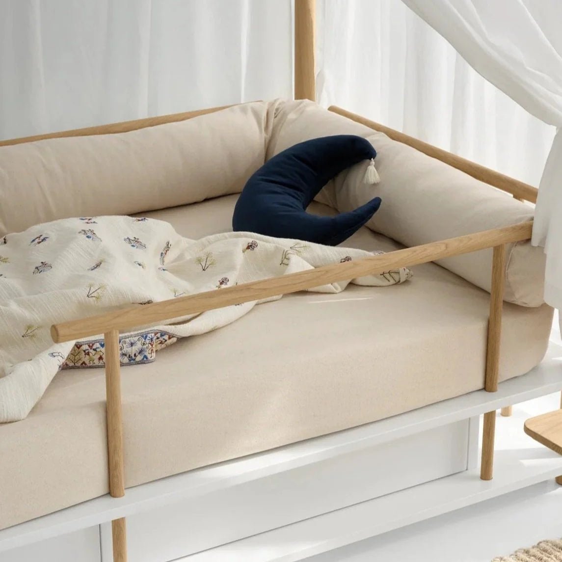 Camp Day Bed - White/Oak – Single Beds for children, available at Learning Bugs UK