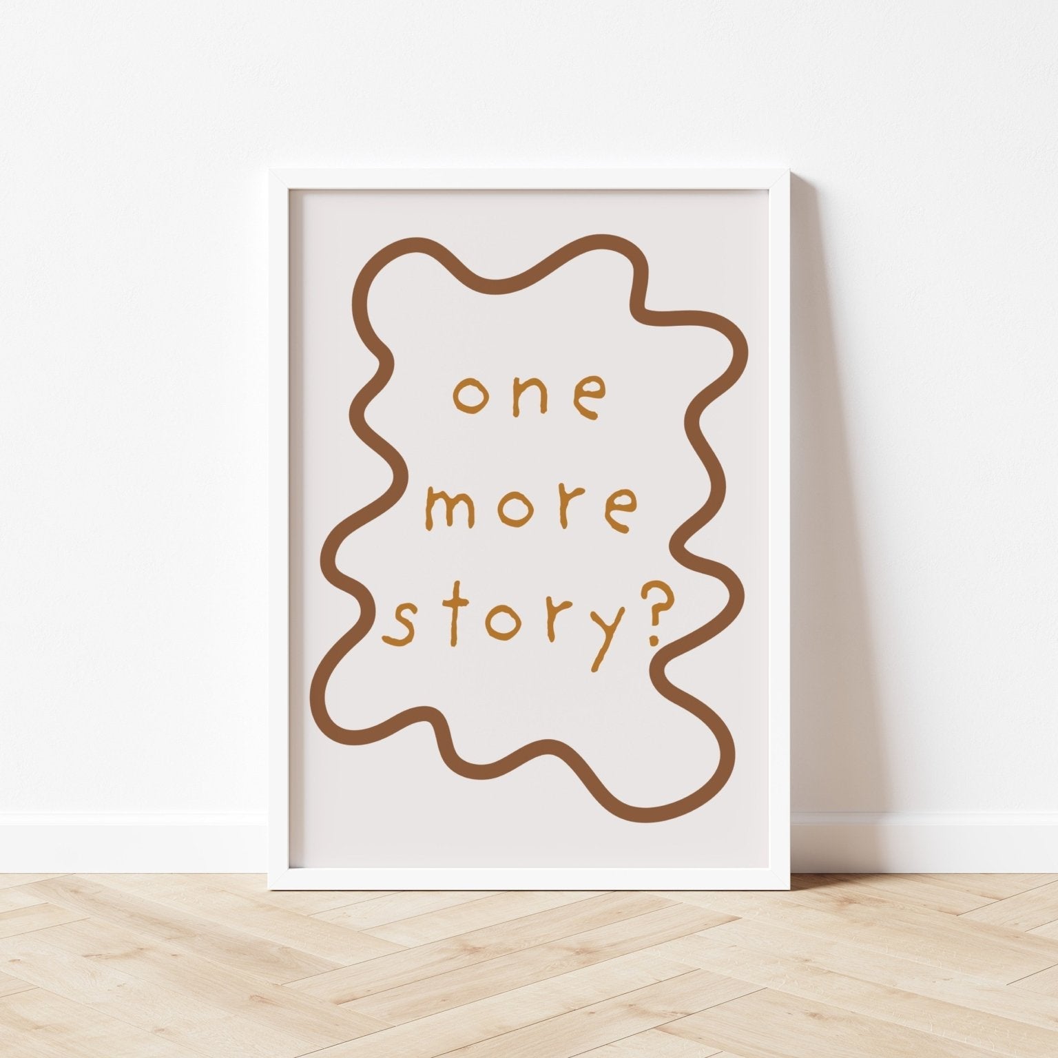 Buy One More Story? - Wavy Edition - Fine Art Print | for kids by Learning Bugs UK