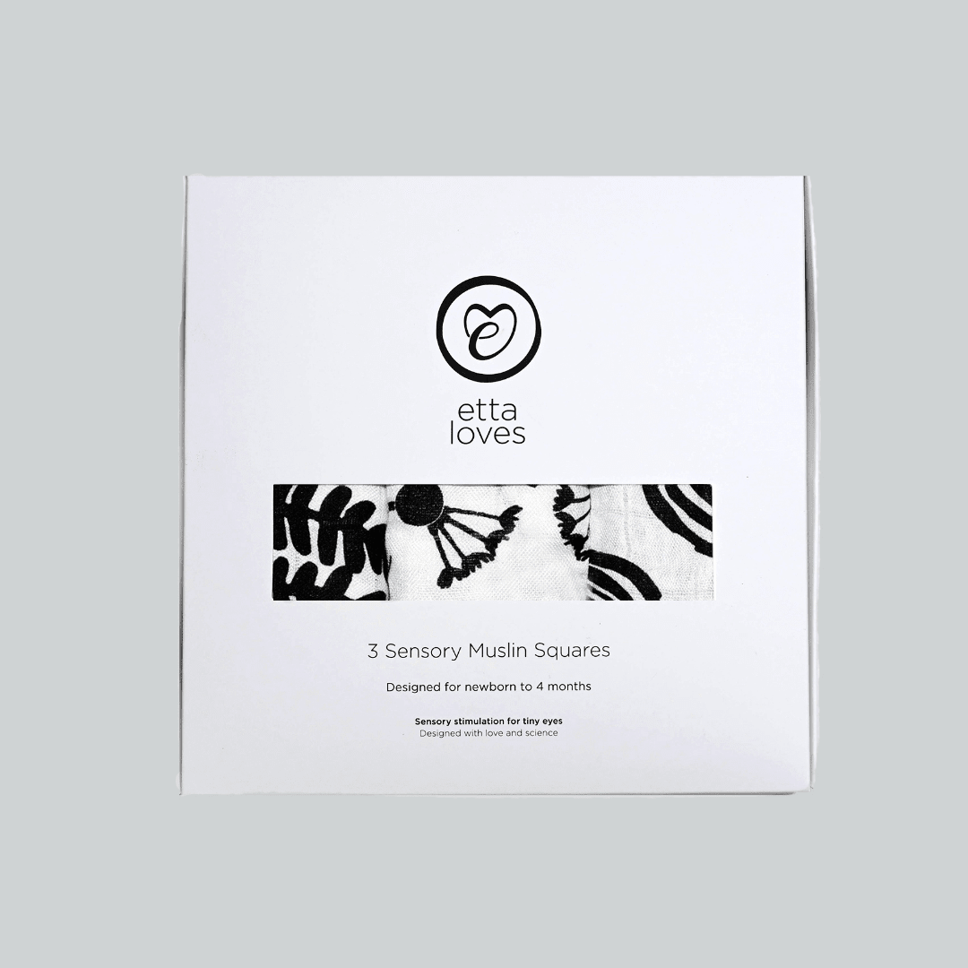 Plant Print 3 Pack Muslins – Muslin squares for children, available at Learning Bugs UK