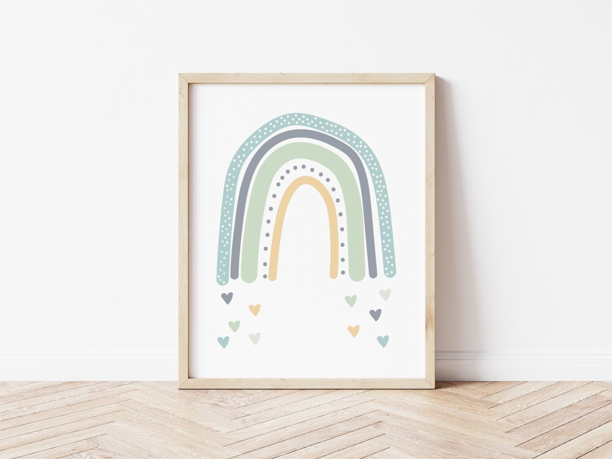 Rainbow Love - greens – Rainbows for children, available at Learning Bugs UK