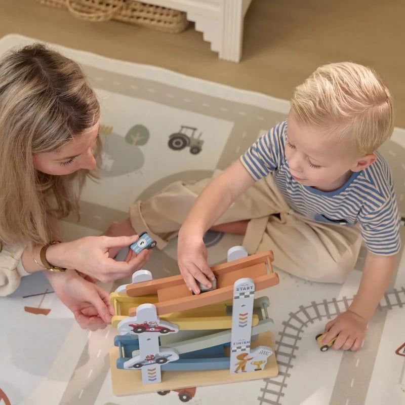 Little Dutch Forest Friends Activity Table & Blue Ramp Racer Bundle – Activity Tables for children, available at Learning Bugs UK