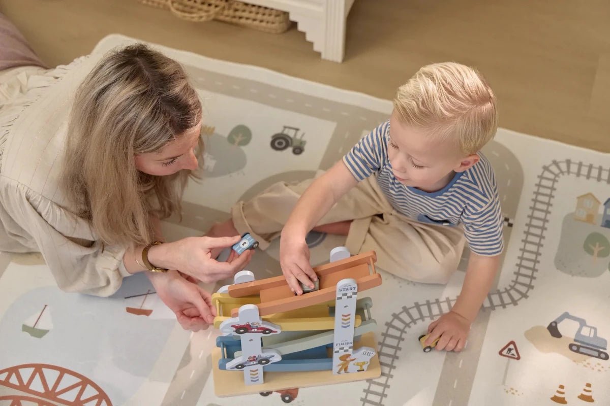 Little Dutch Forest Friends Activity Table & Blue Ramp Racer Bundle – Activity Tables for children, available at Learning Bugs UK